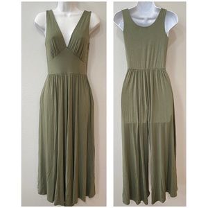 women’s Lilyful maxi olive green / khaki jumper / jumpsuit - size small